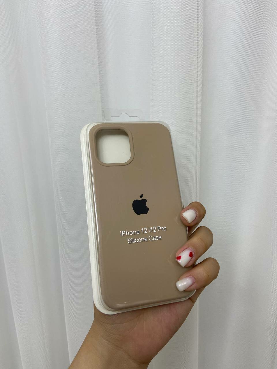 Чехол "коричневый" для iPhone 12 Pro, силиконовый, противоударный