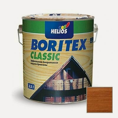 Изображение товара Лазурь декоративная Helios Boritex Classic №7 Махагоний 2,5 л