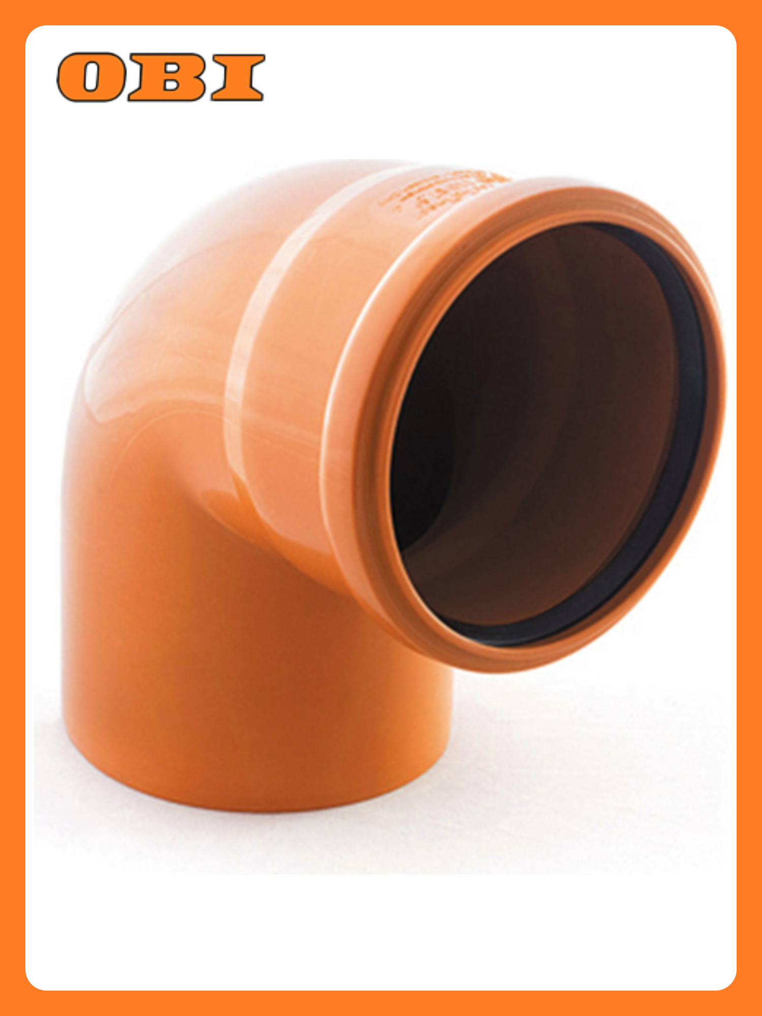 Отвод Pestan НК ПВХ 110x87 мм угол 87° герметичный оранжевый