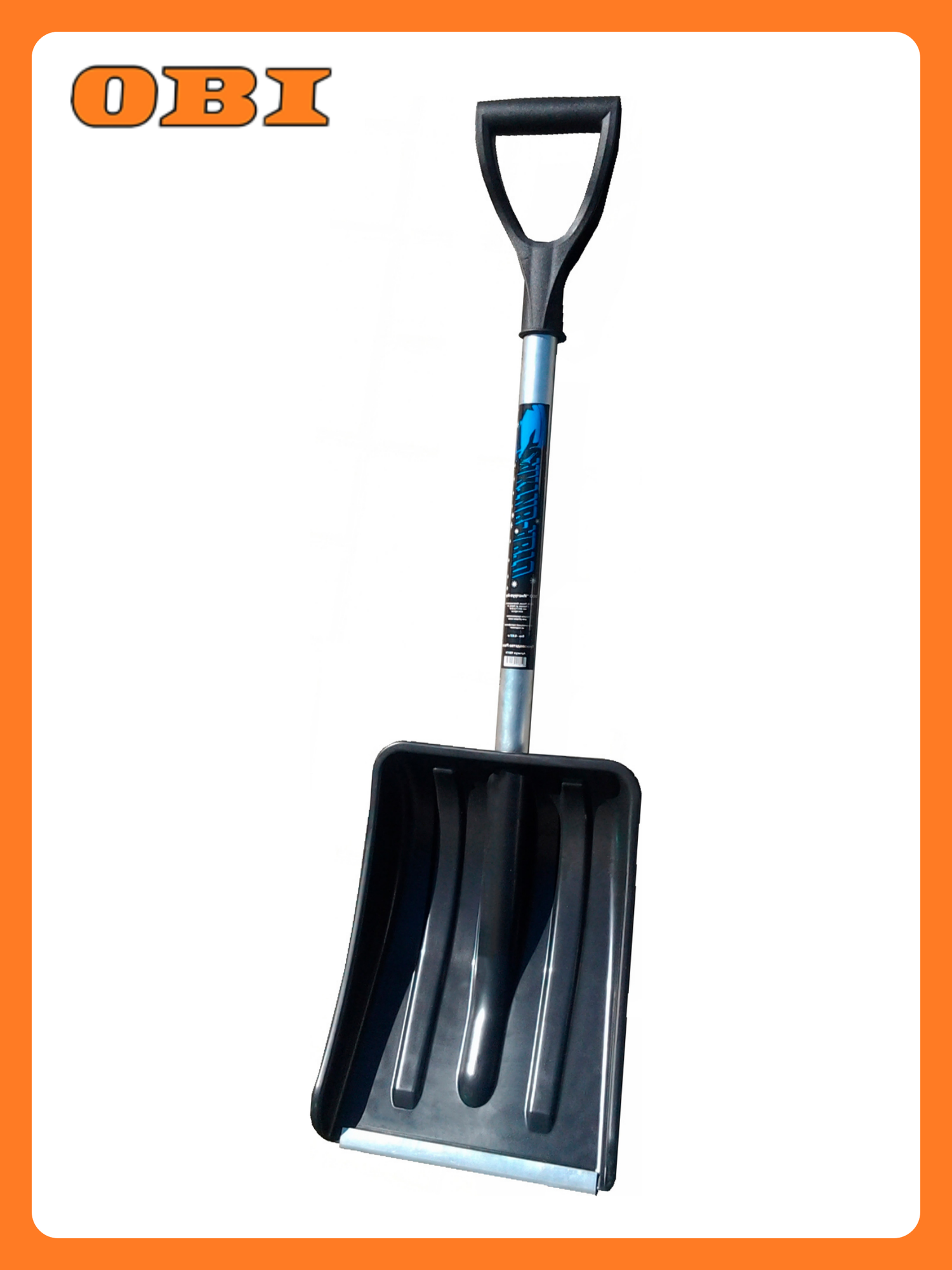Лопата Актив-авто с черенком и планкой и V-ручкой ШВ раб. части 29/365 см