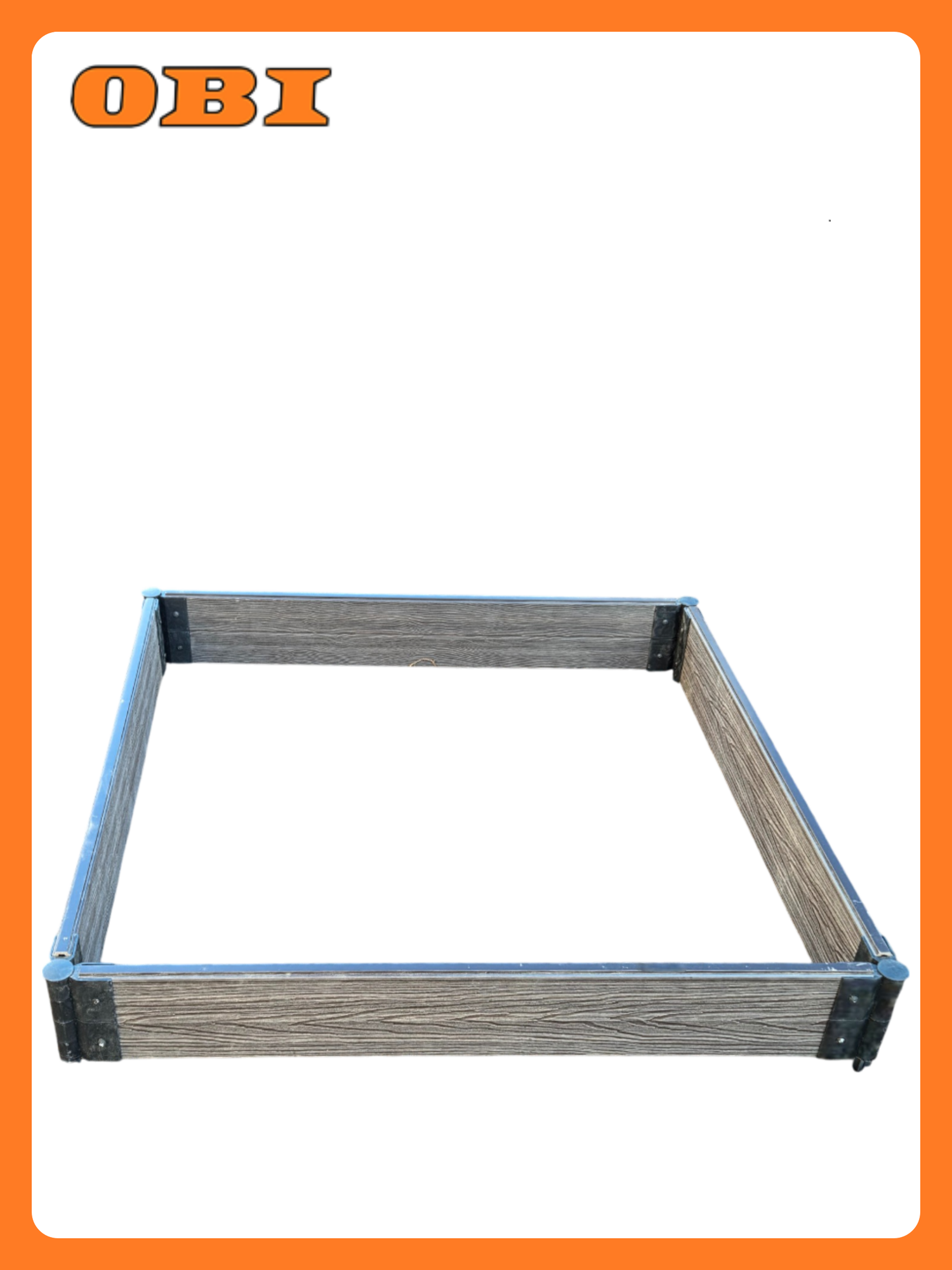 Готовый комплект грядки из ДПК Теплая грядка 1х1 м