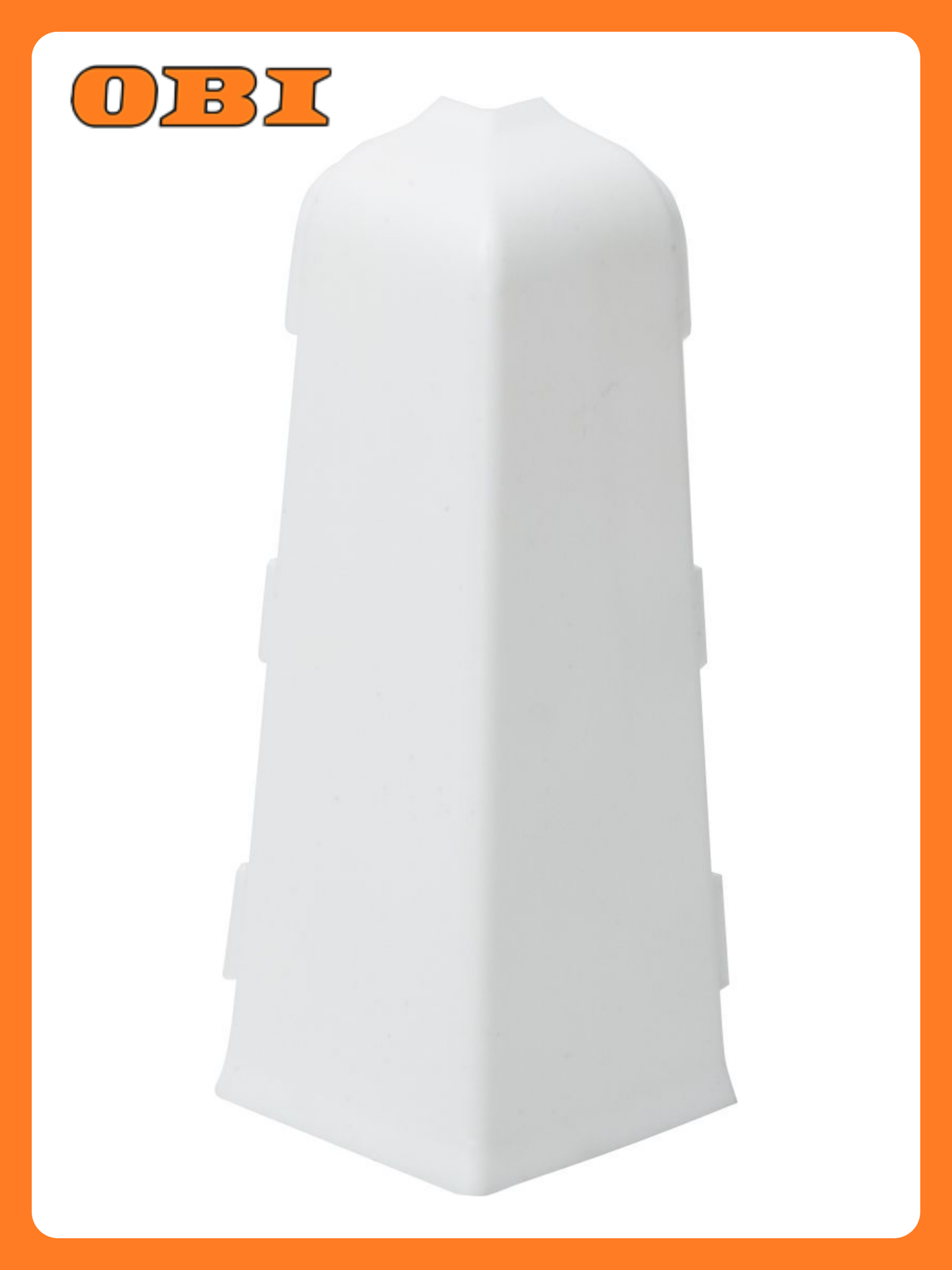 Угол наружный Salag Lima  для напольного плинтуса  белый  пластик  1 шт