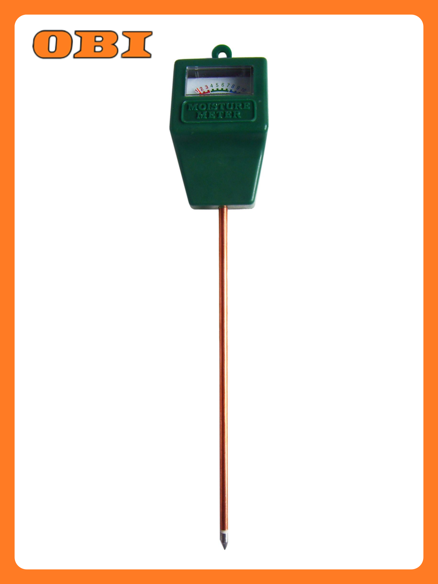 Измеритель влажности GARDEN SHOW для почвы стрелочный индикатор зеленый 285x50 мм