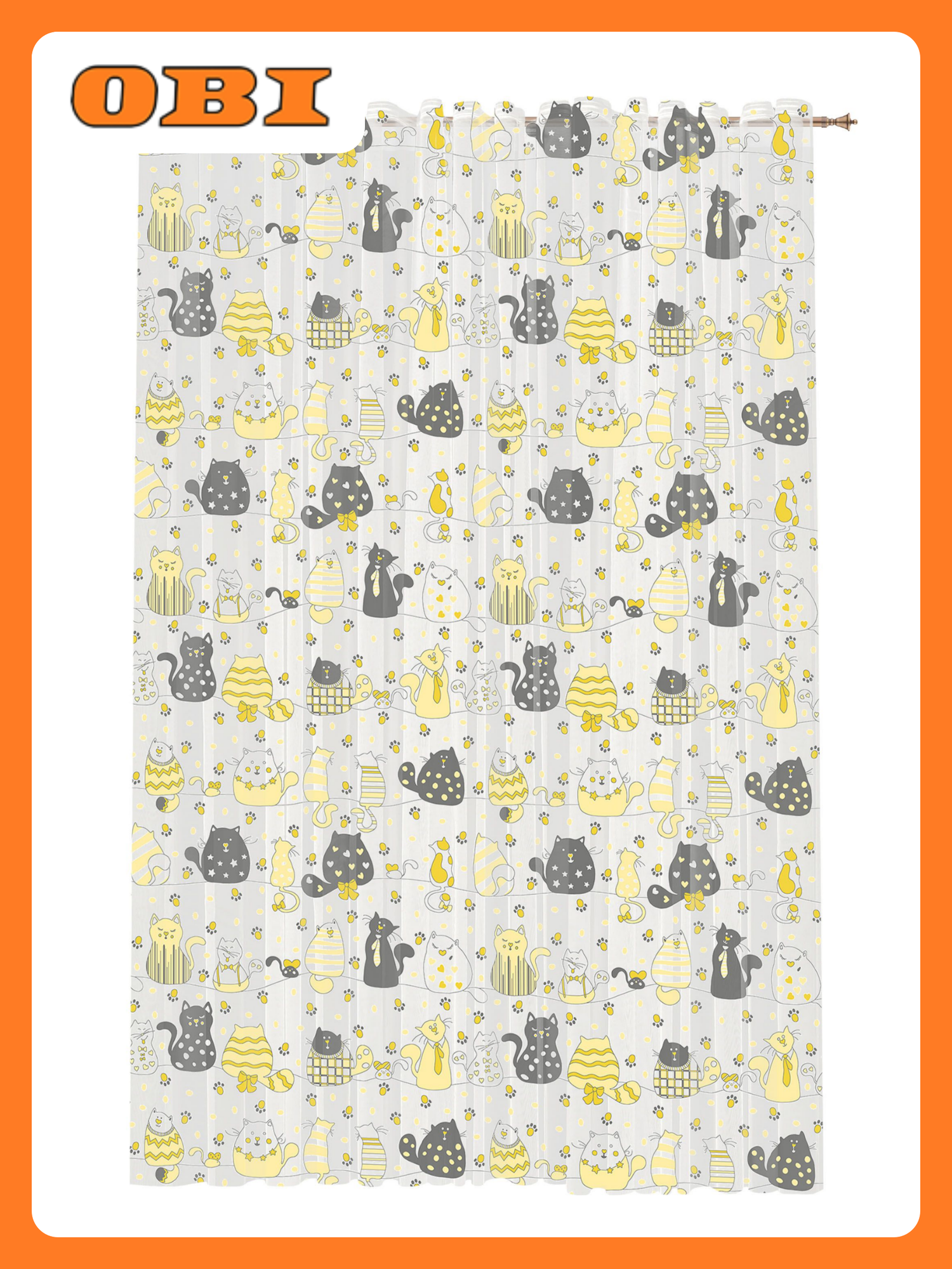 Штора тюлевая Miamoza CAT S18674663 300х270 см