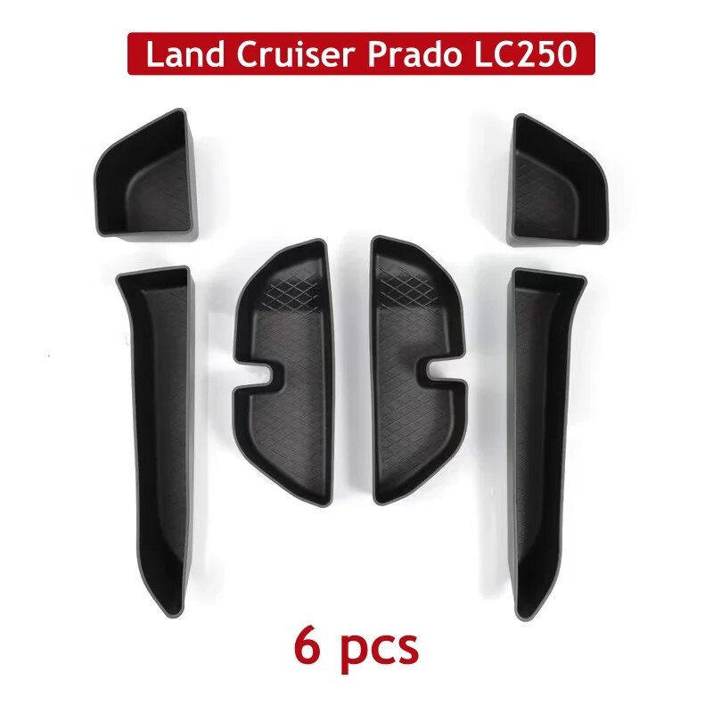 Для Toyota Land Cruiser Prado 250 LC250 2026 2025 2024, ящик для хранения автомобильных дверей, аксессуары для интерьера