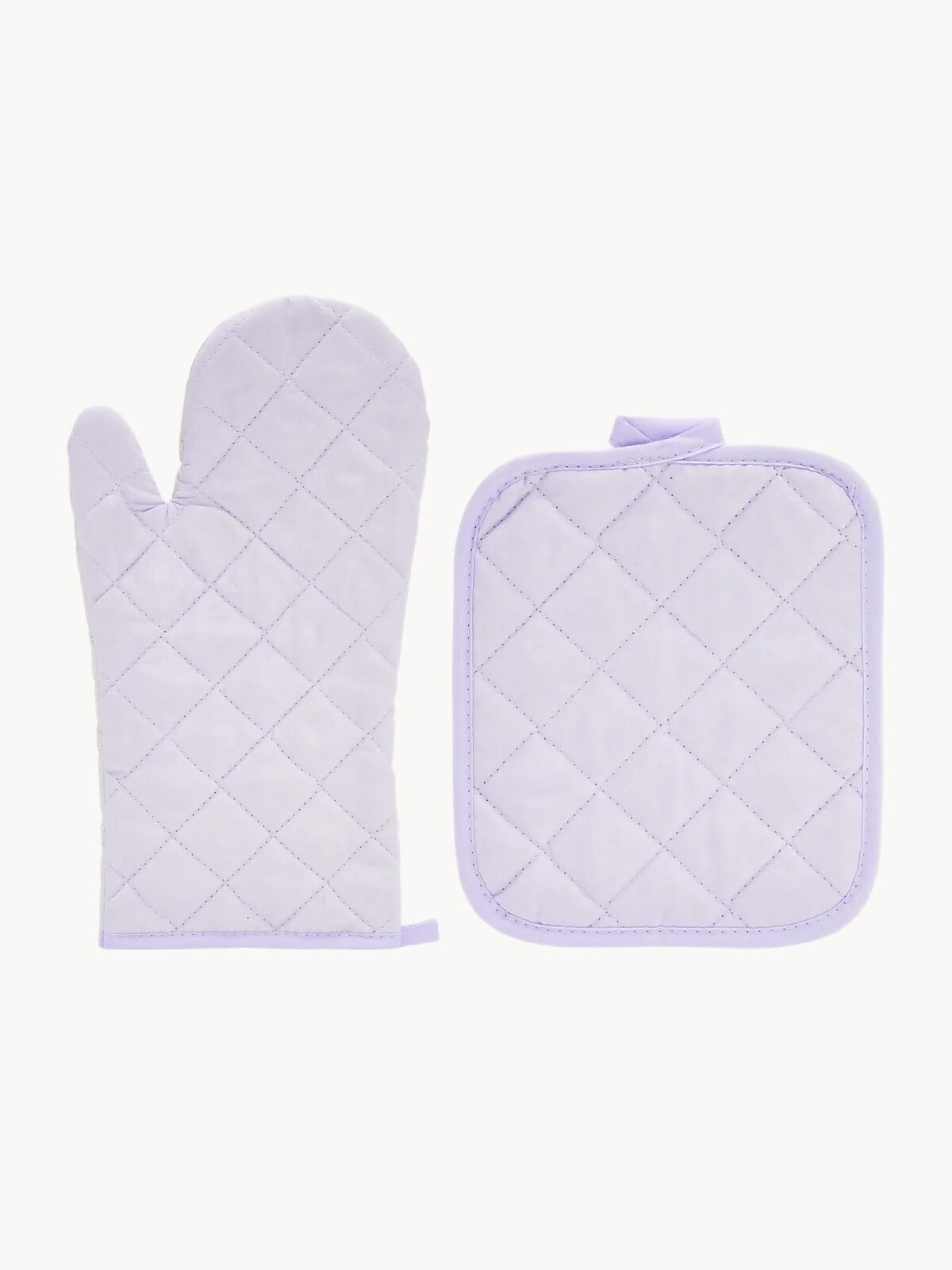Прихватка для кухни 18х20 см, прихватка-рукавица 18х33 см "Mia Cara" тефлон рис Lavender
