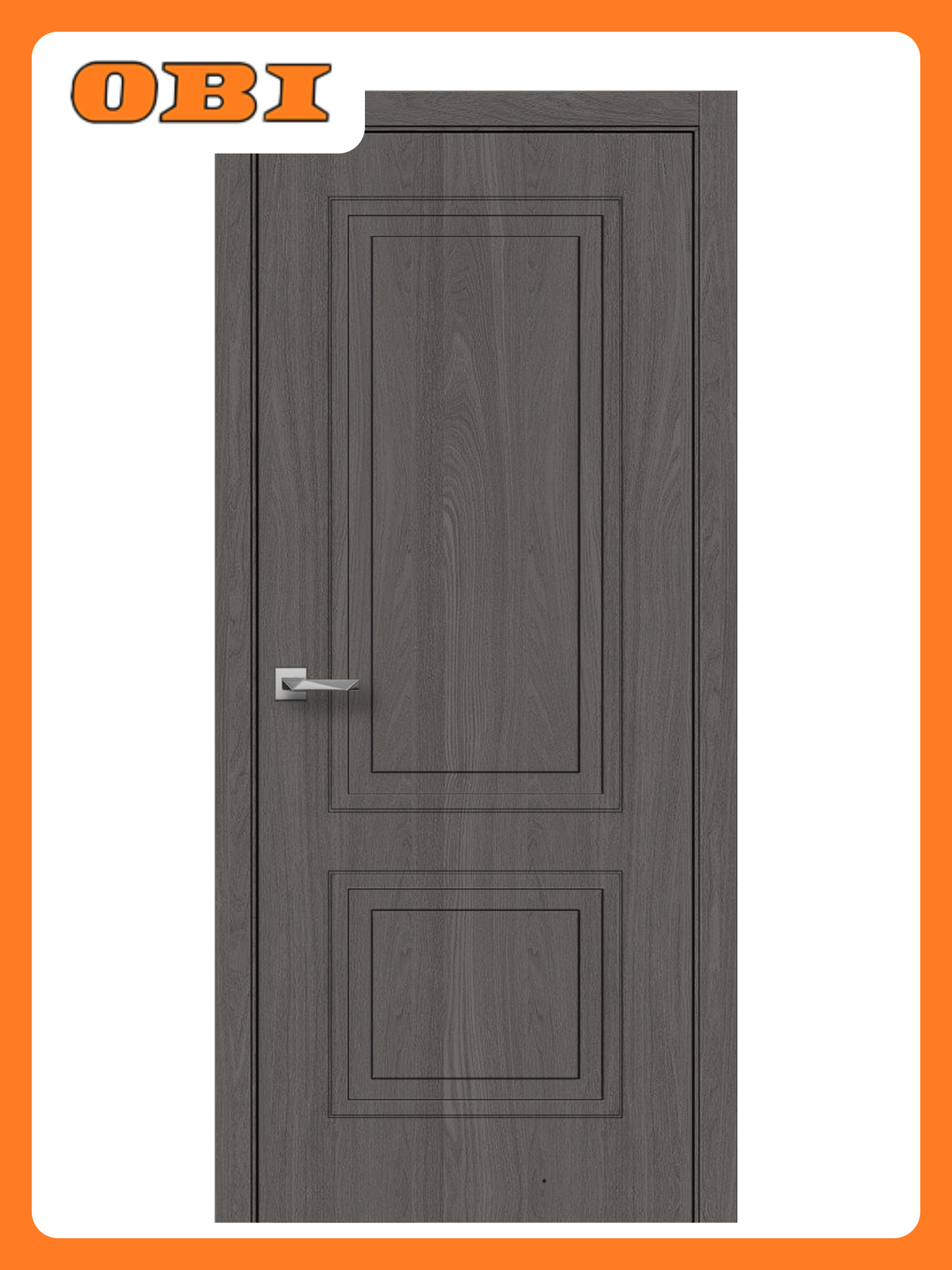 Дверное полотно глухое Париж 10 2000х800 ПВХ дуб элегансия серый