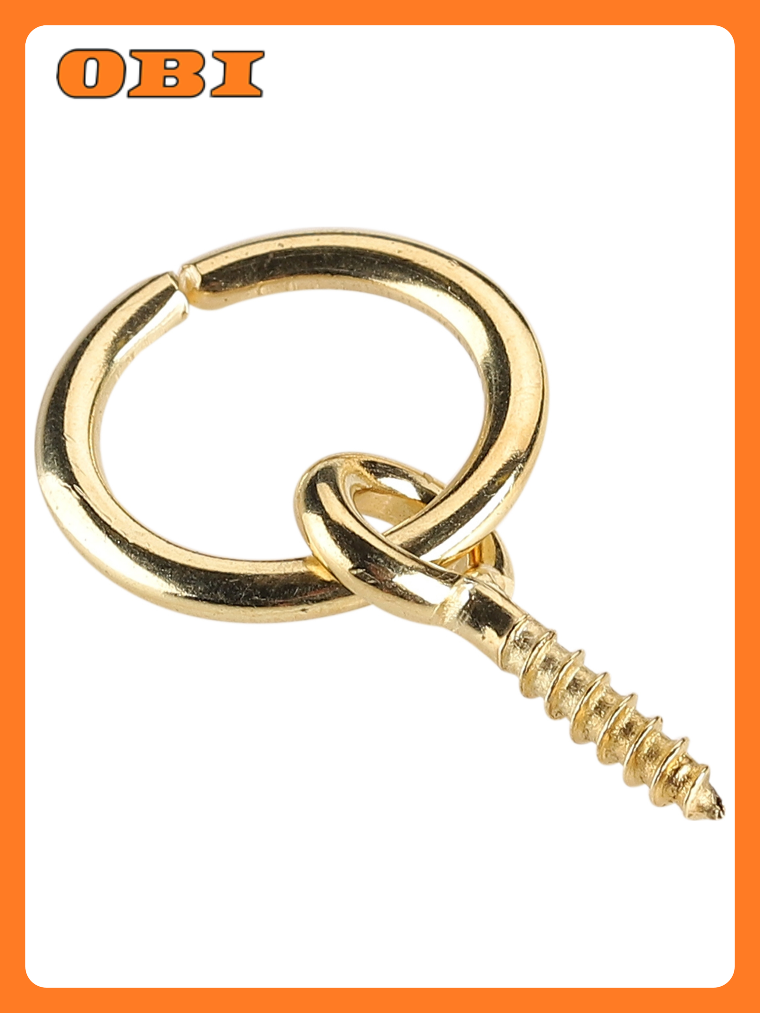 Кольцо для картины Европартнер D11мм сталь золотистое 2шт