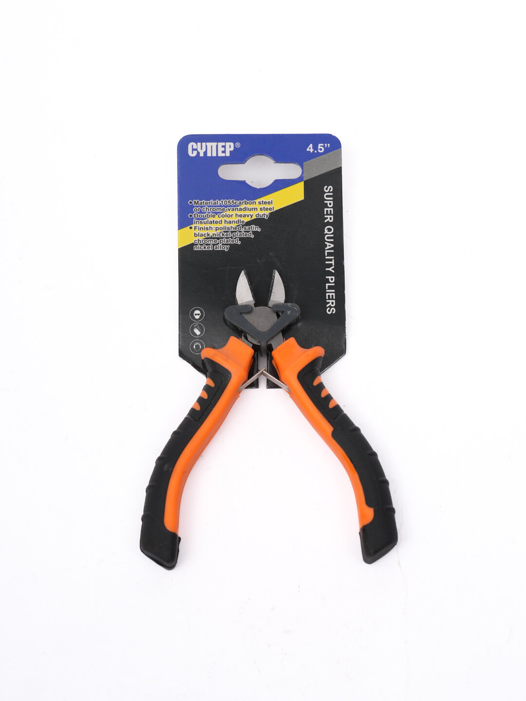 Плоскогубцы комбинированные LIT, сталь, прорезиненные рукояти, 4,5 мм