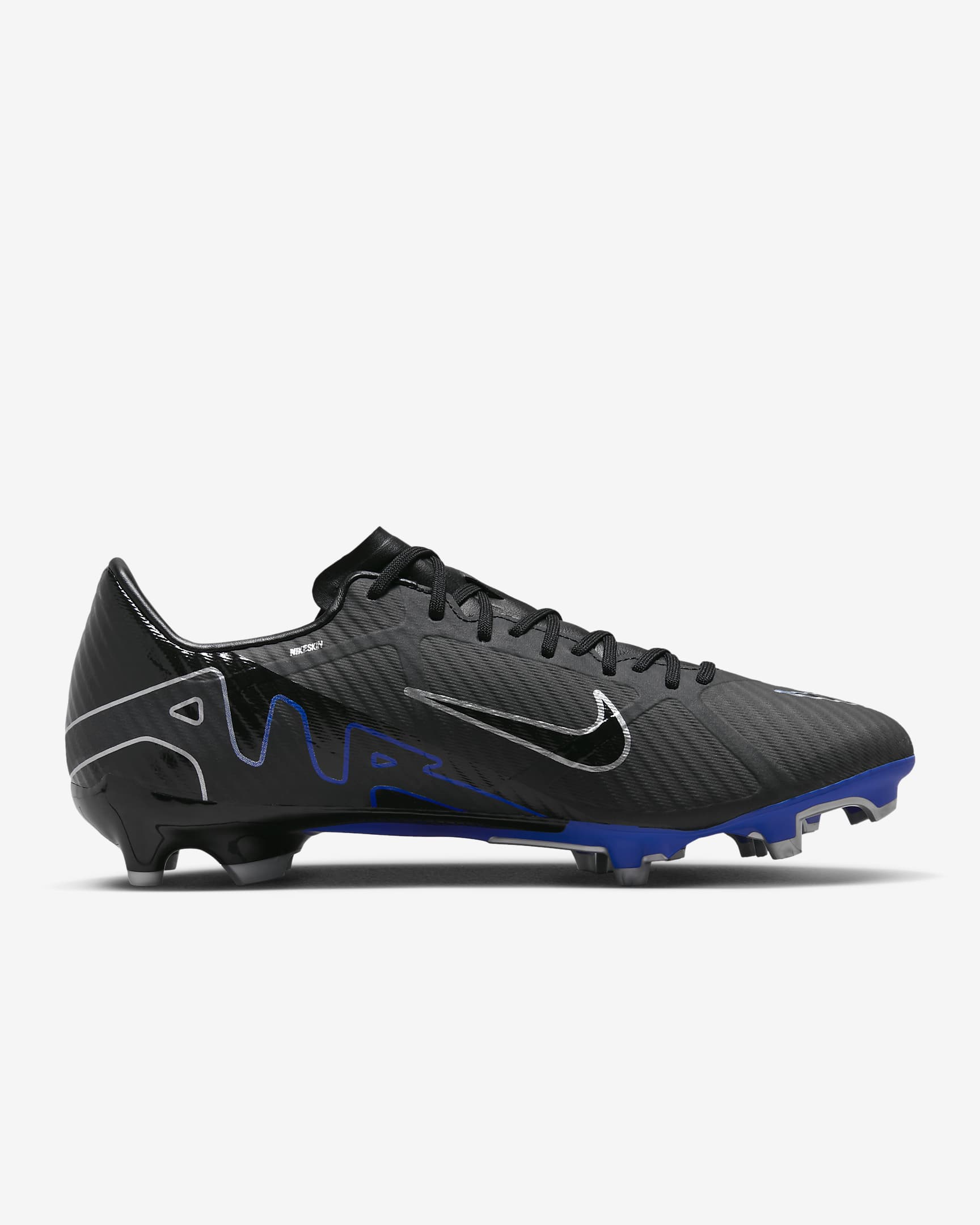 Бутсы футбольные NIKE, Цвет: черный, серый, синий, Размер: 9.5