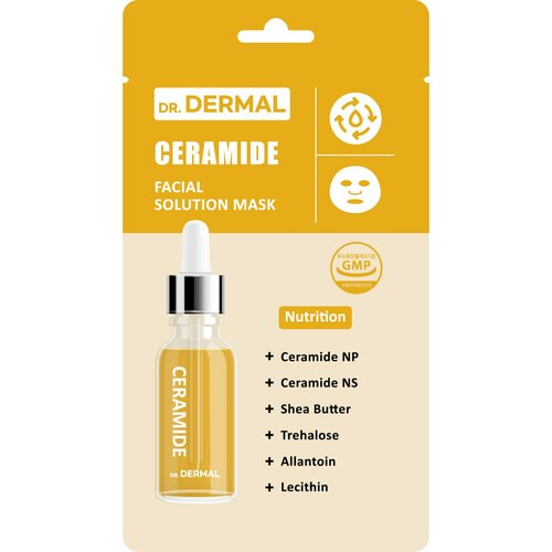 Dr.dermal FACIAL SOLUTION Маска для лица Ceramide, с керамидами, 25 мл