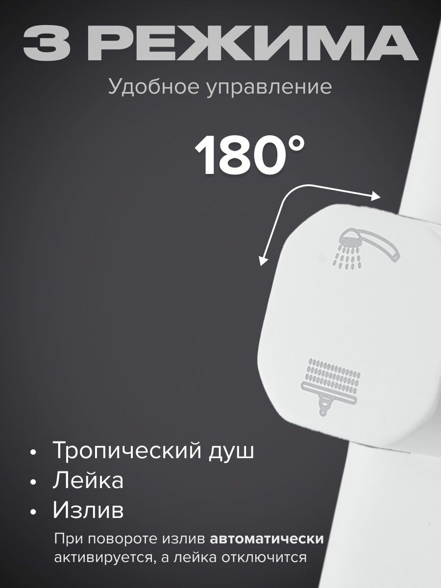 Душевая система Shevanik S9936C белая — фото 1