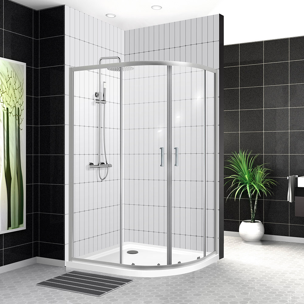 Душевой уголок BelBagno UNO-195-RH-2-100/80-C-Cr