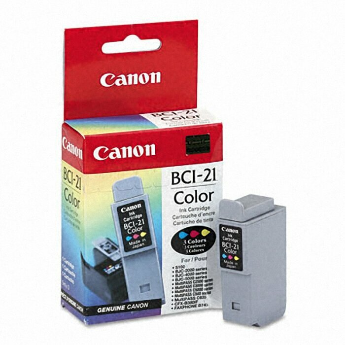 Картридж оригинальный цветной Canon BCI-21 Color, ресурс 120 стр.