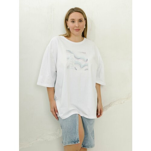 фото Футболка impresa, размер 72-74, белый