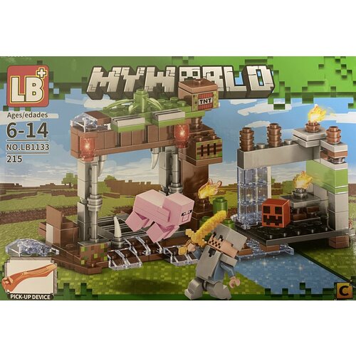 Детский Конструктор MINECRAFT LB 1133 C конструктор my world 1073 майнкрафт minecraft набор 6 из 219 дет