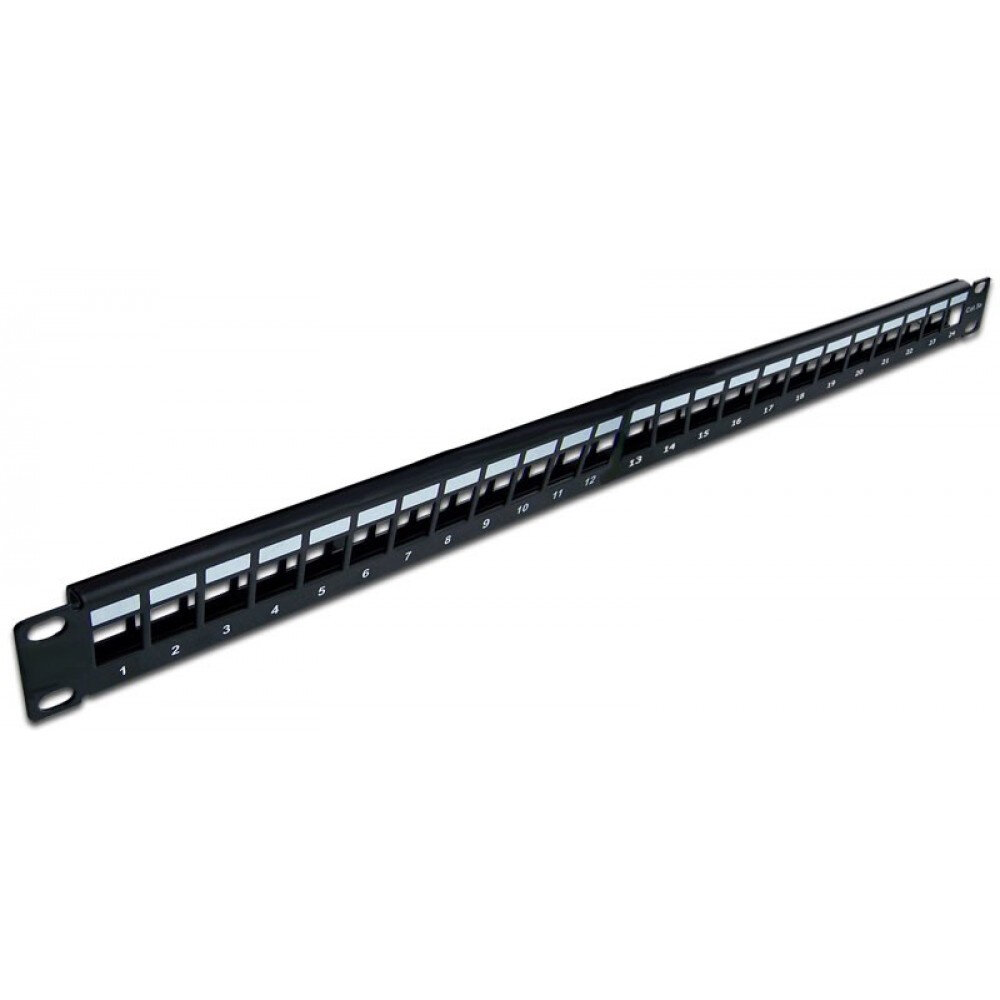 Патч-панель наборная Lanmaster TWT-PP24OK-STP 19" 1U 24xRJ45 FTP