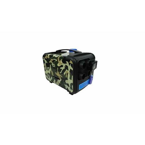 Автономный отопитель салона с комплектом для установки 12/24/220 Вольт / Дизельный обогреватель камуфляжный / Воздушная автономка в гараж теплицу кабину