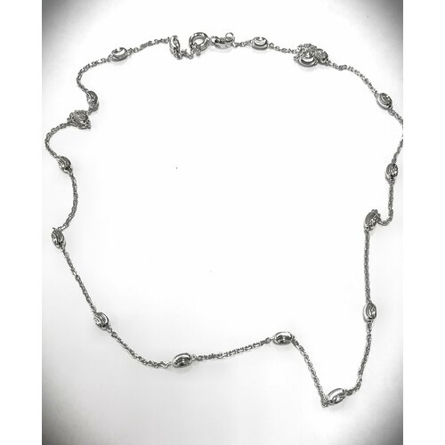 Цепь Эстерелла Фантазия, серебро, 925 проба, родирование, длина 45 см, средний вес 3.18 г