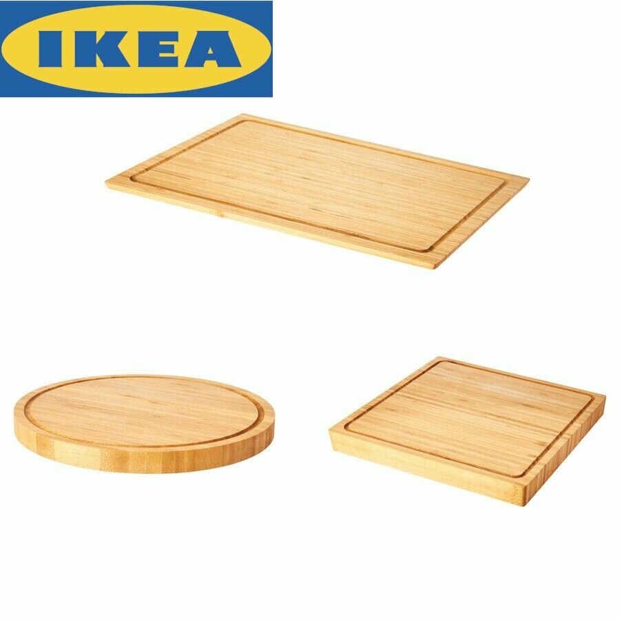 Разделочная доска IKEA OLEBY (икеа олеби) бамбук (набор 3 штуки).