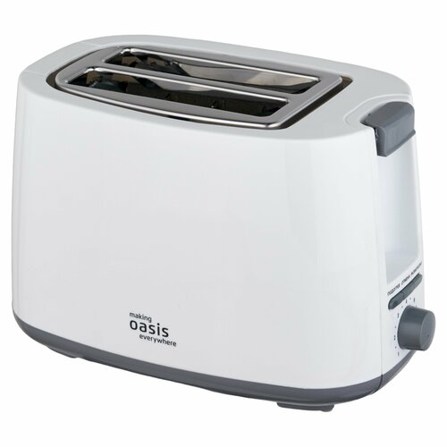 Тостер электрический making Oasis everywhere TR-3W 750Вт белый 7 уровней обжаривания разморозка и подогрев вес 880 гр 2150₽