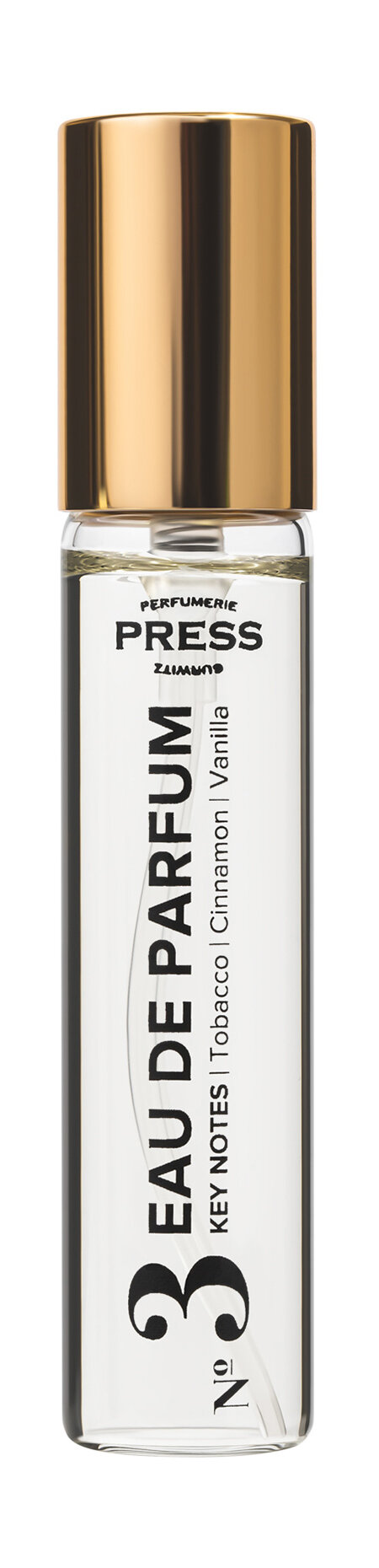 PRESS GURWITZ PERFUMERIE Press Gurwitz Perfumie № 3 Парфюмерная вода c нотами табака, корицы и ванили, 10 мл