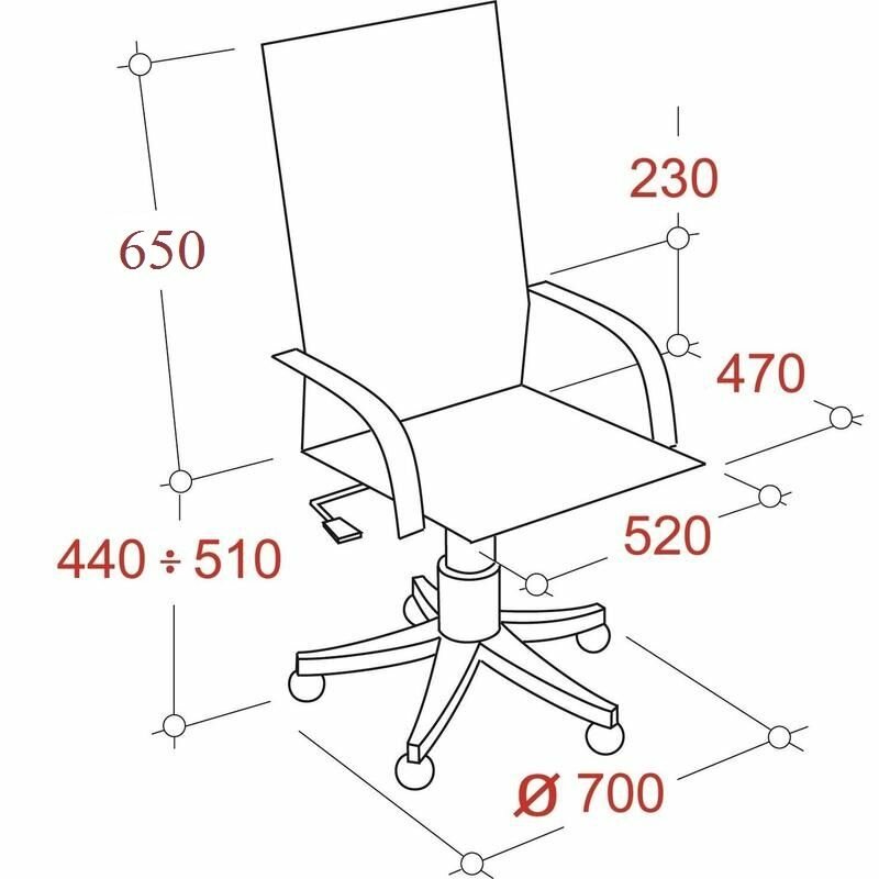 Компьютерное кресло EasyChair 506 TPU для руководителя, обивка: искусственная кожа/текстиль, цвет: черный