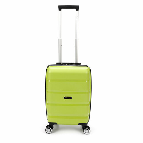 Чемодан Torber T1902S-Green, 35 л, размер S, зеленый