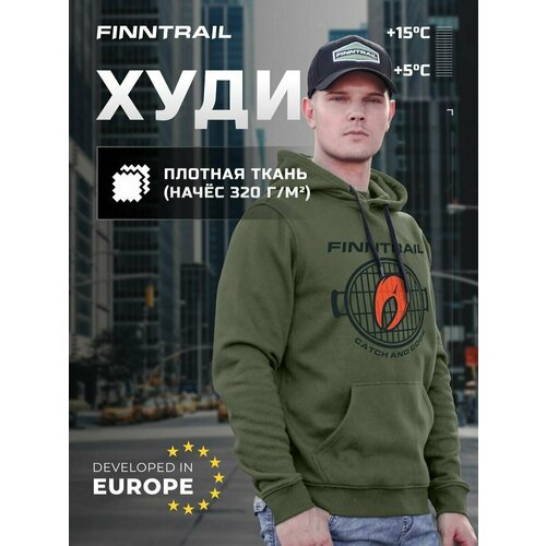 фото Худи finntrail, размер xxl, хаки