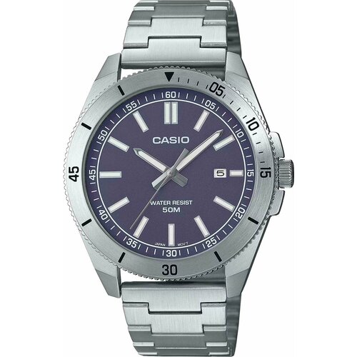 часы наручные casio mtp vd01 2e Наручные часы CASIO MTP-B155D-2E, серебряный