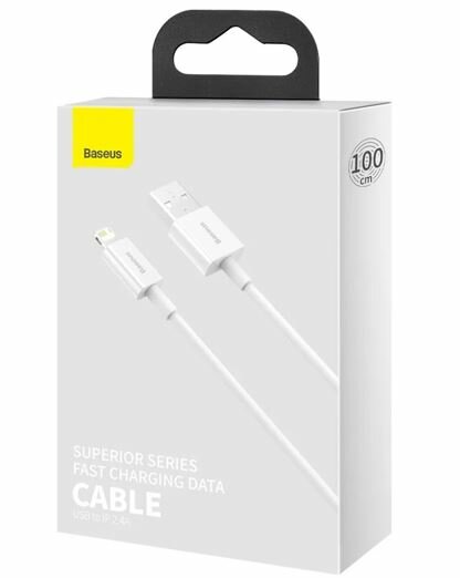 Data кабель USB Baseus 1м Lighting CALYS-A02 белый