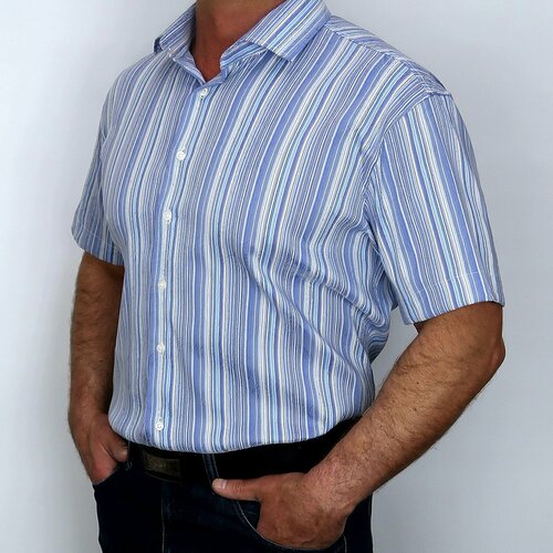 фото Рубашка belkanu, размер s, голубой