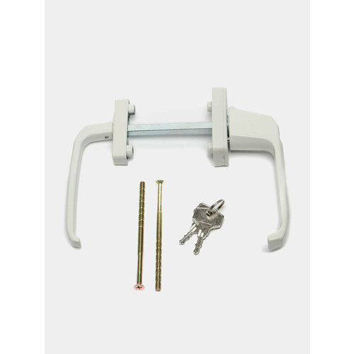 Двусторонняя балконная ручка для пластиковой двери с ключом Цвет Белый 1428₽