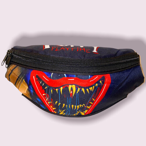 фото Сумка поясная poppy, черный, коричневый