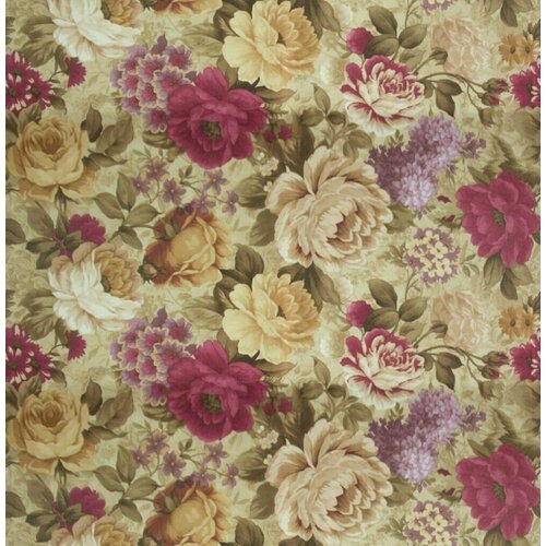 Ткань мебельная интерьерная для декора рукоделия и шитья обивочная ткань принт цветочный 2106₽