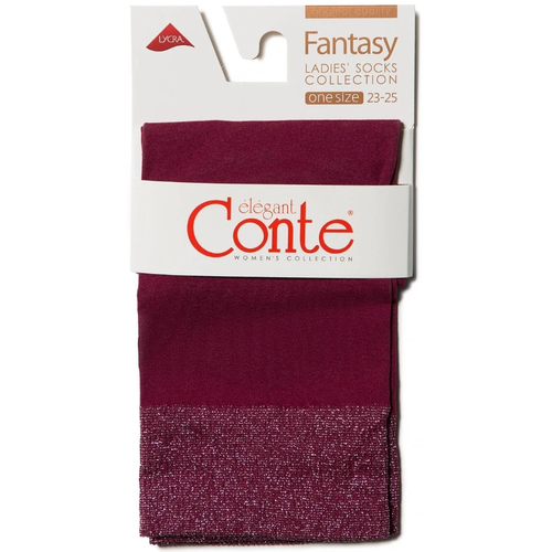 фото Носки conte, 80 den, размер 23-25, бордовый