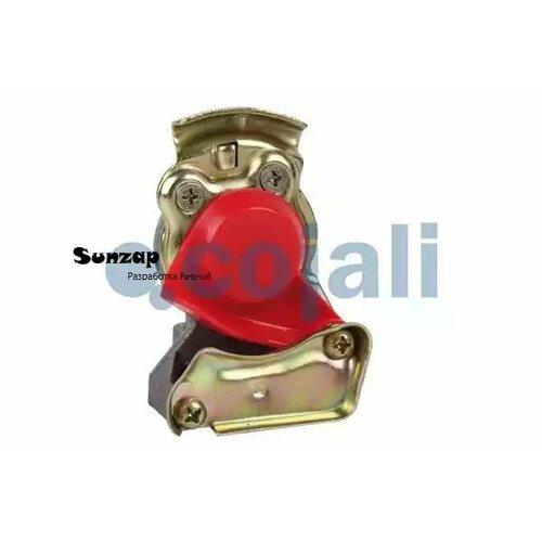 COJALI 6001405 Головка соединительная тормозной системы прицепа 22мм груз авто красная с клапаном COJALI 1164₽