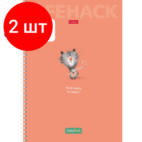 Комплект 2 штук, Бизнес-тетрадь А4.96л, кл, гребень, Смекалки, в асс.066119