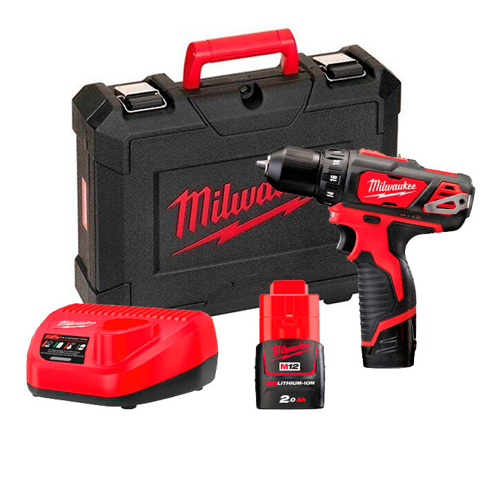 Аккумуляторная дрель-шуруповерт Milwaukee M12 BDD-202С 4933441915