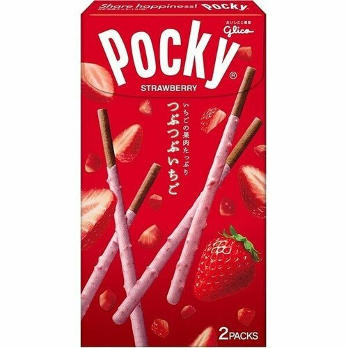 Палочки Поки с клубничным вкусом в шоколаде Pocky, 55г, Япония