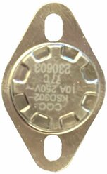 Термостат KSD302 10A, 77С, биметаллический, самовозвратный