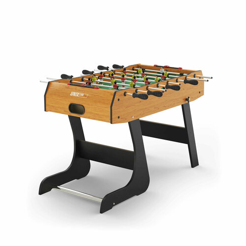 фото Игровой стол складной unix line футбол - кикер (122х61 cм) wood