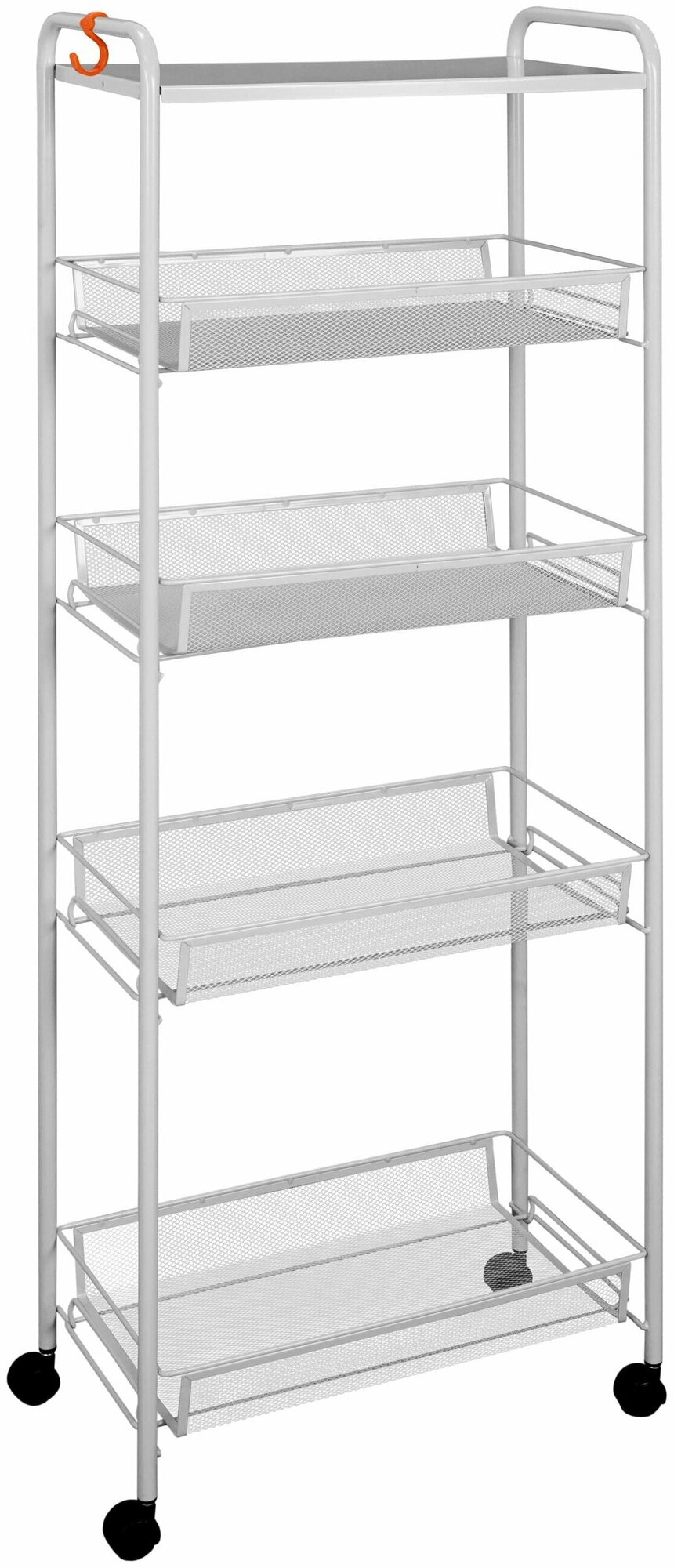 фото Этажерка ЗМИ Ладья 25 КС на колесиках серая Э 443