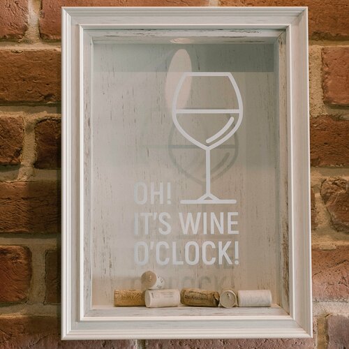 Копилка для винных пробок OH! It's wine o'clock!