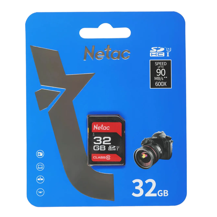 Карта памяти Netac P600 SDHC 32Gb Сlass 10 (NT02P600STN-032G-R)