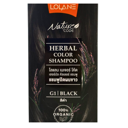 Шампунь оттеночный Lolane Nature Code G01 Черный травяной 692₽