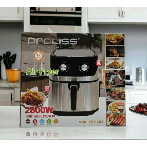 Аэрогриль 8л с мощностью 2800 Вт Черный серебристый 980000₽