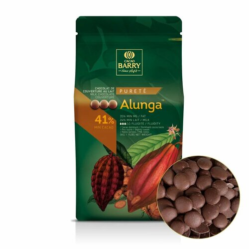 Шоколад молочный кондитерский Алунга 41% 1кг