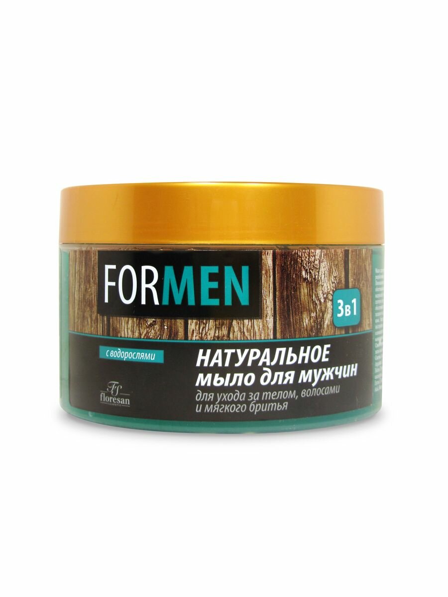 Floresan Натуральное мужское мыло для тела, волос и бритья