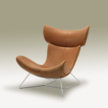 Кресло в стиле BoConcept IMOLA, дизайн Henrik Pedersen (Кожзаменитель, велюр, лён)